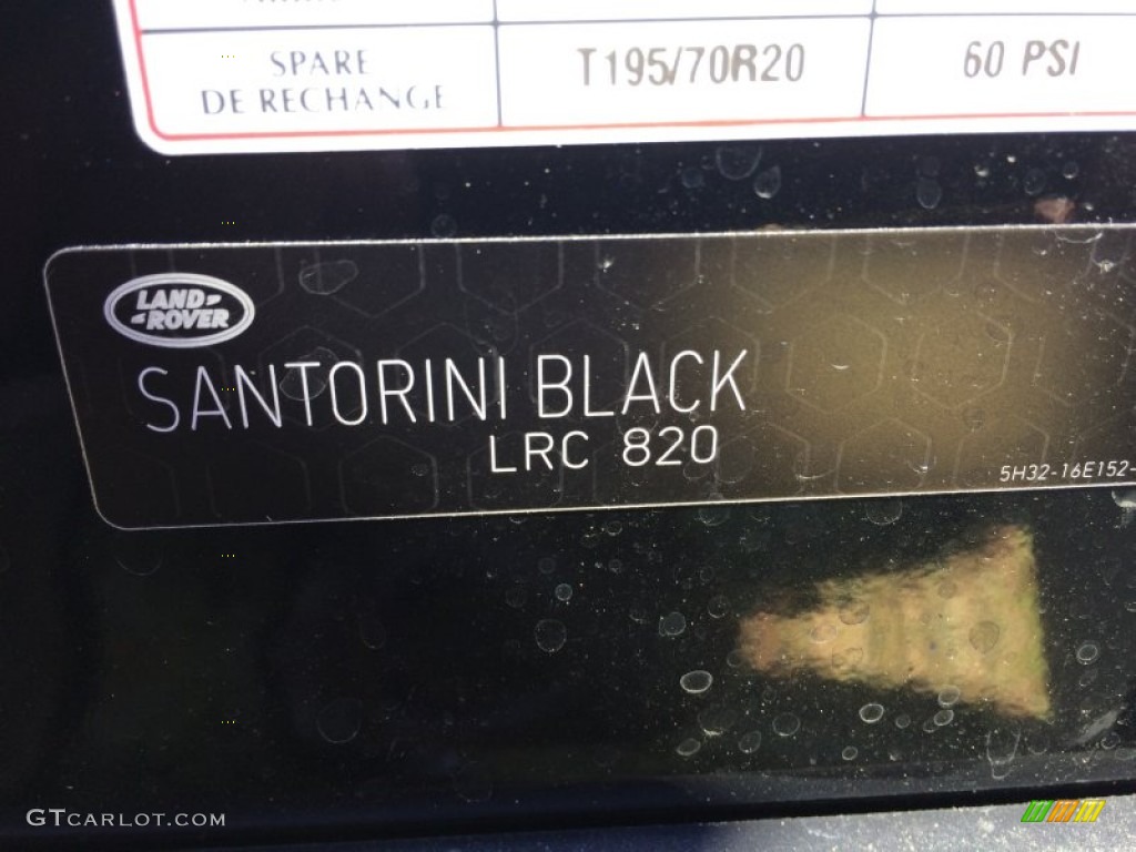 2014 Range Rover Sport Color Code 820 for Santorini Metallic Photo #98769304