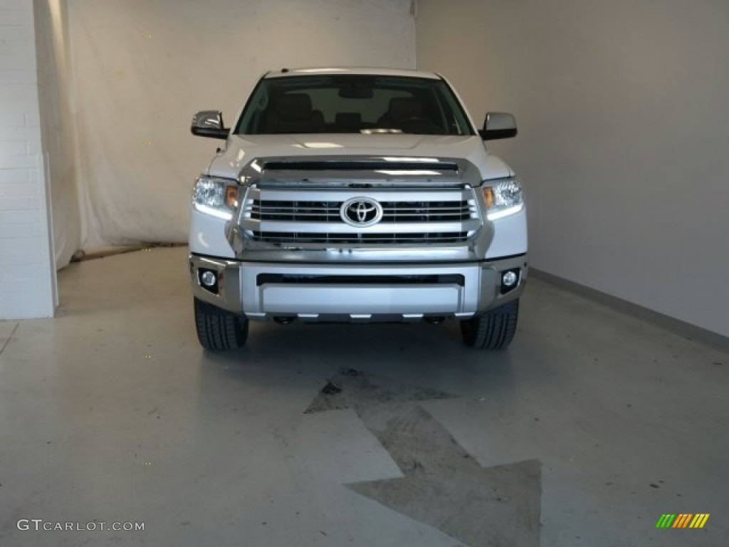 2015 Tundra 1794 Edition CrewMax 4x4 - Super White / 1794 Edition Premium Brown Leather photo #5