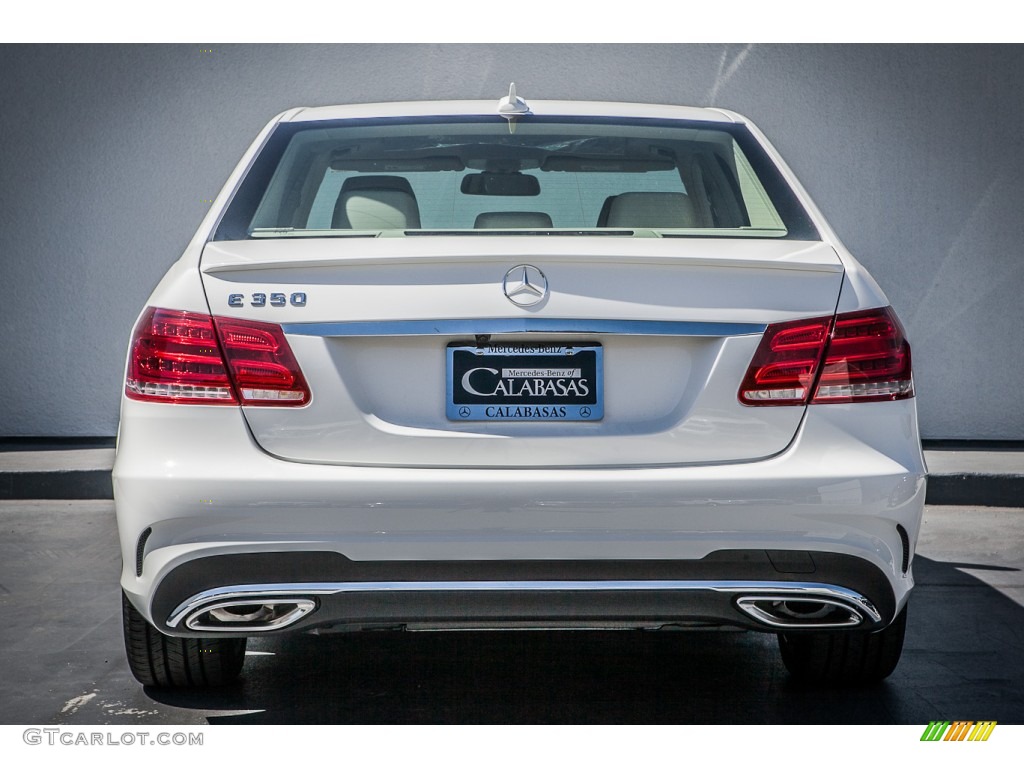 2015 E 350 Sedan - Polar White / Silk Beige/Espresso Brown photo #3