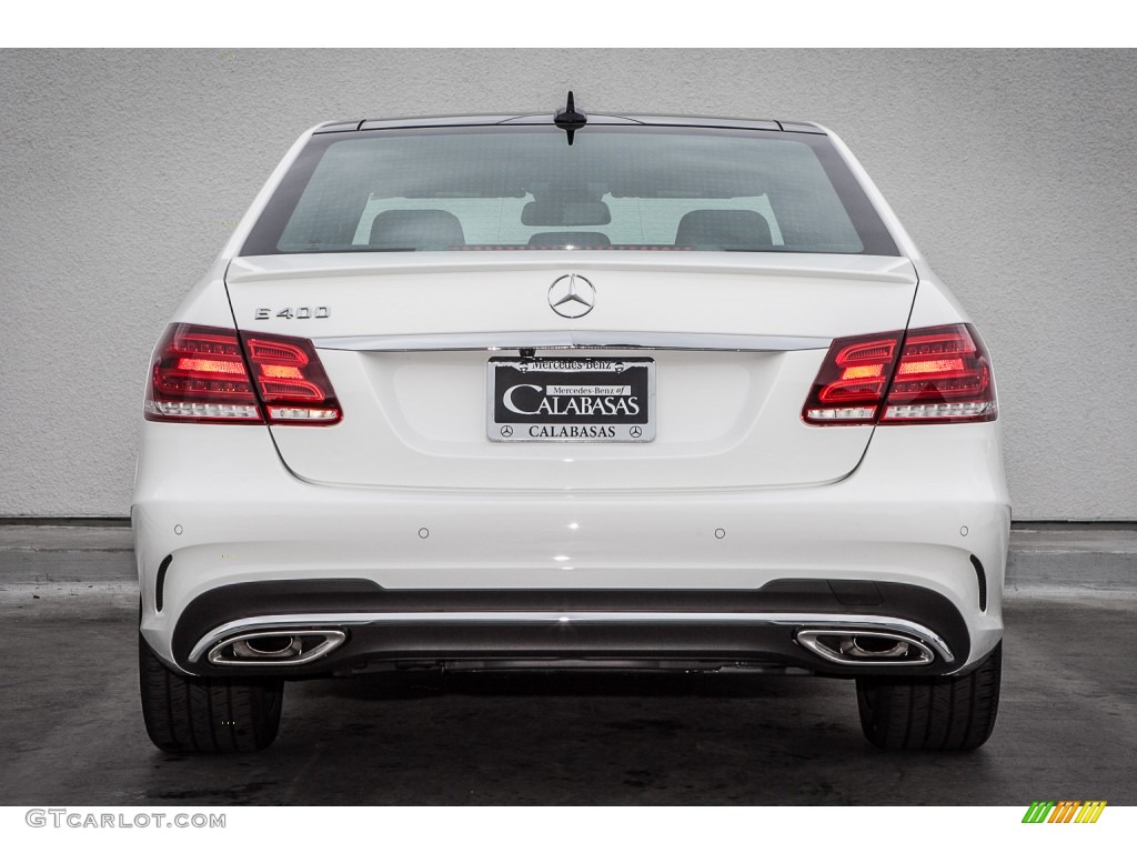 2015 E 400 Sedan - Polar White / Black photo #3