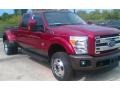 2015 Ruby Red Ford F350 Super Duty Lariat Crew Cab 4x4 DRW  photo #1