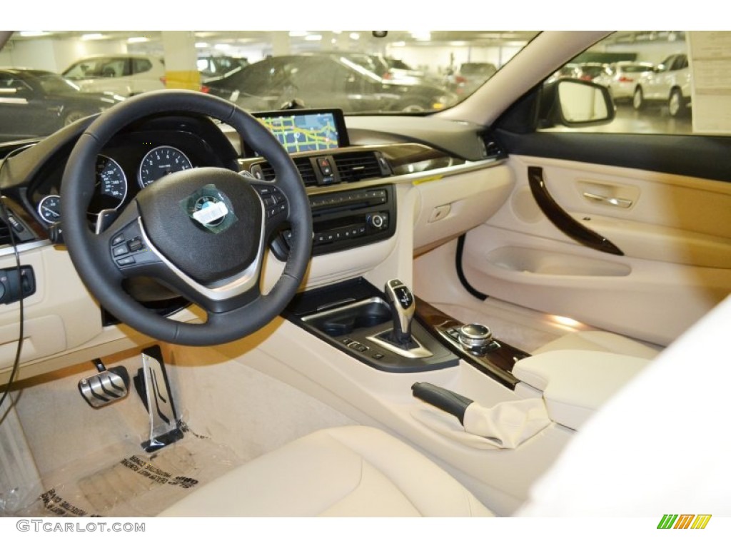 Venetian Beige Interior 2015 BMW 4 Series 428i Coupe Photo #98774536