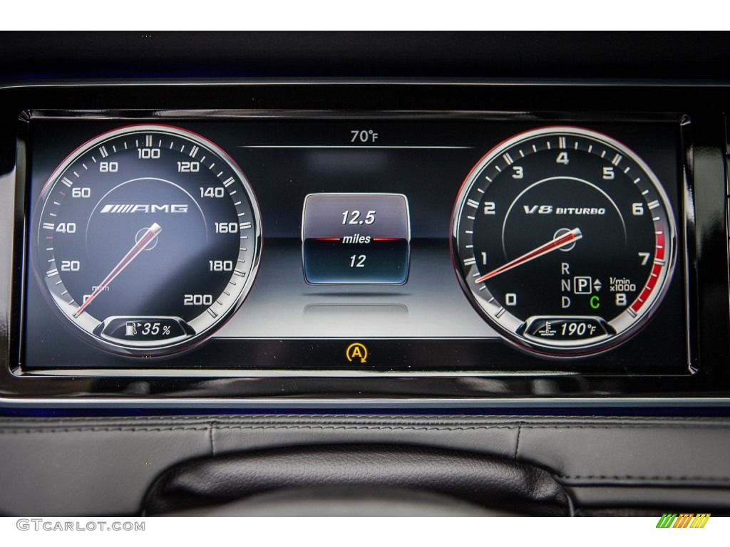 2015 Mercedes-Benz S 63 AMG 4Matic Sedan Gauges Photo #98774743
