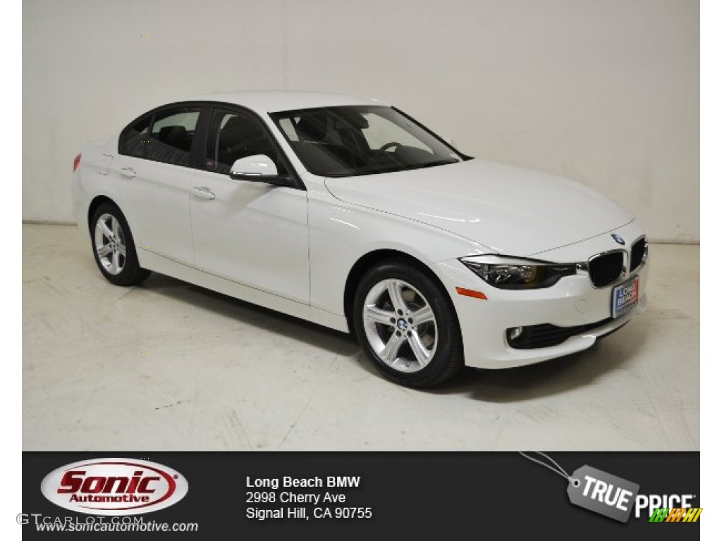 2015 3 Series 320i Sedan - Alpine White / Black photo #1