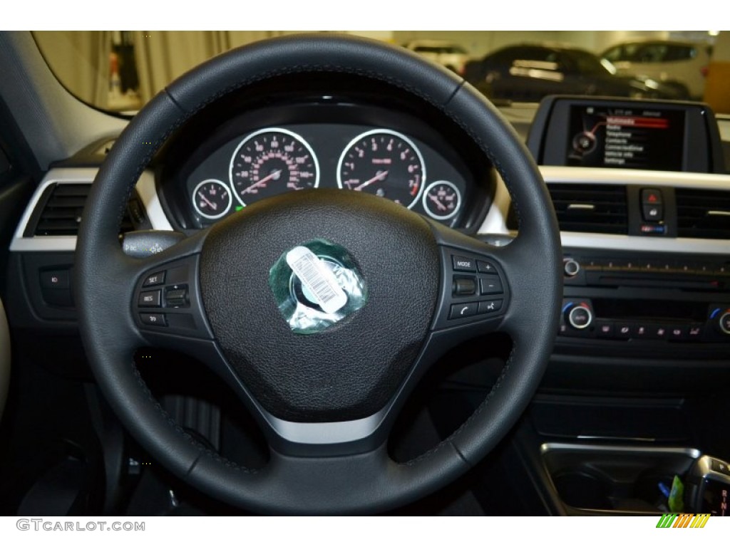 2015 3 Series 320i Sedan - Alpine White / Black photo #9