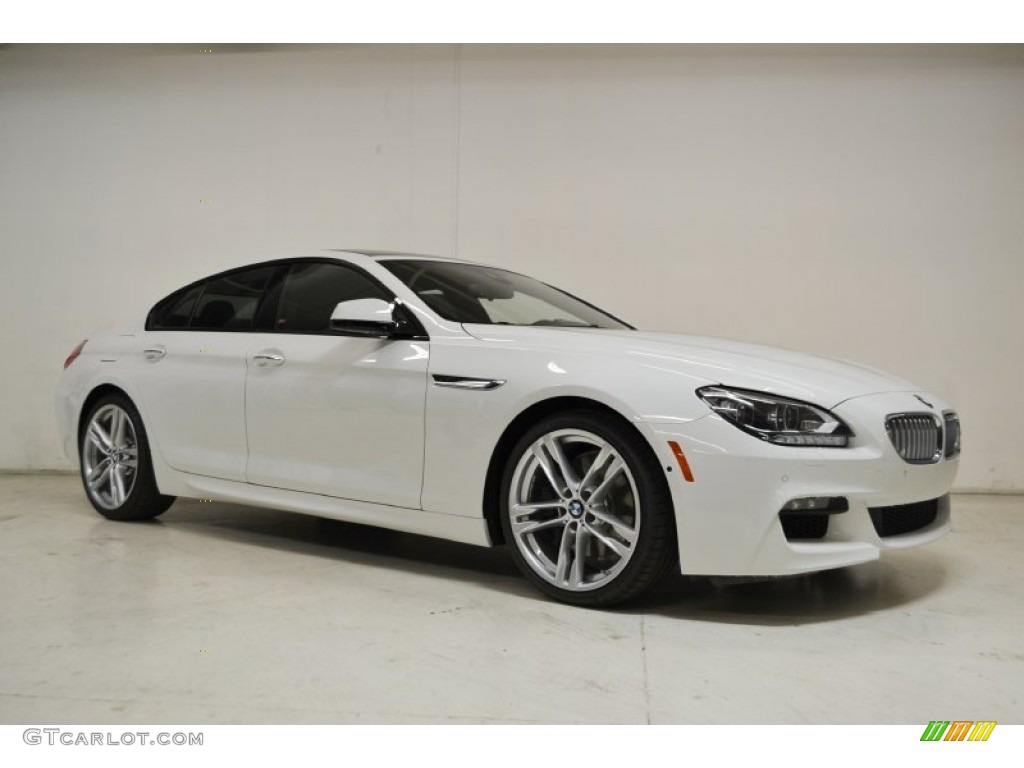 2015 6 Series 650i Gran Coupe - Alpine White / Black photo #2