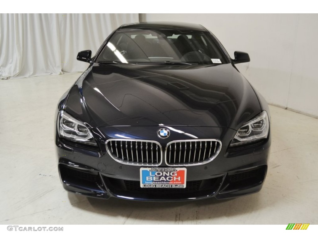 2015 6 Series 640i Gran Coupe - Carbon Black Metallic / Black photo #4