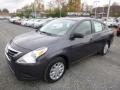 2015 Amethyst Gray Nissan Versa 1.6 S Sedan  photo #3