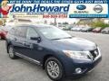 2015 Arctic Blue Metallic Nissan Pathfinder SL 4x4  photo #1