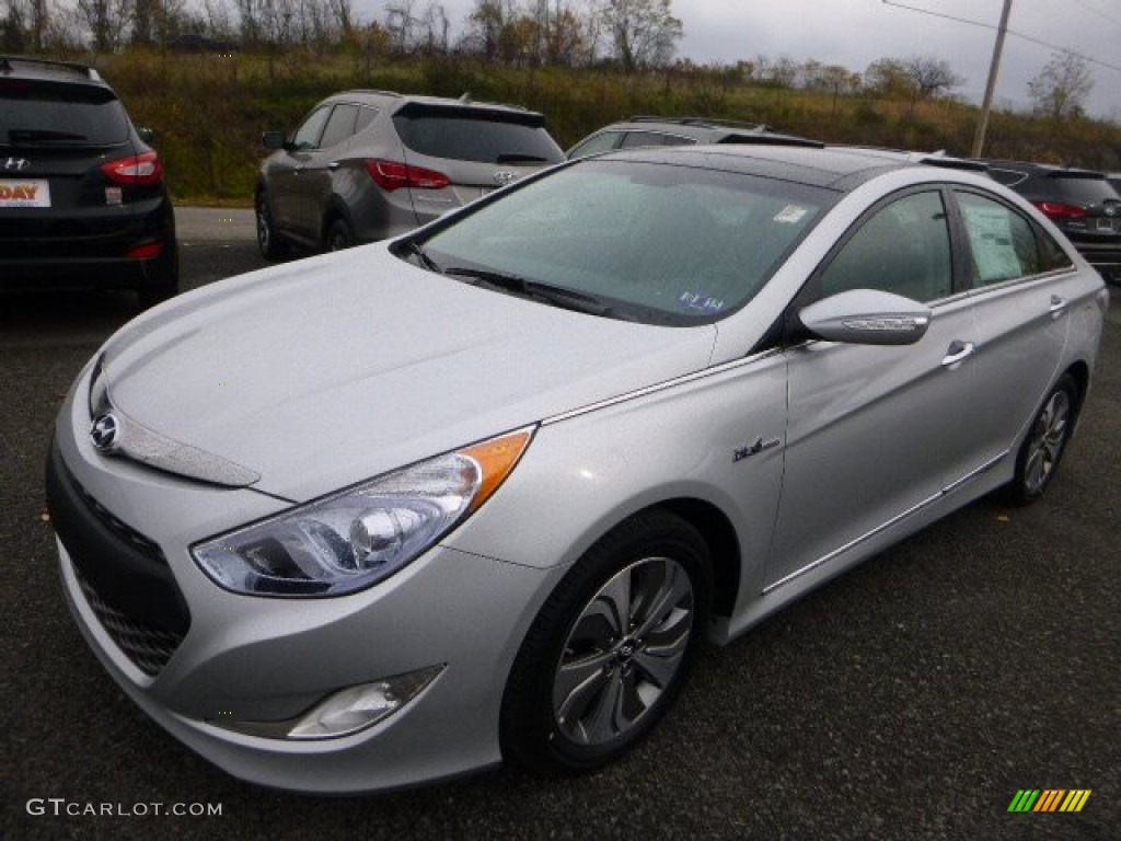 Starlight Silver 2015 Hyundai Sonata Hybrid Limited Exterior Photo #98779069