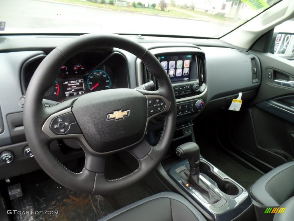 2015 Chevrolet Colorado Z71 Crew Cab 4WD Jet Black Dashboard Photo #98782075