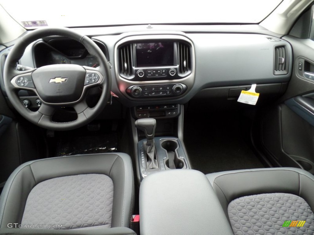 Jet Black Interior 2015 Chevrolet Colorado Z71 Crew Cab 4WD Photo #98782576