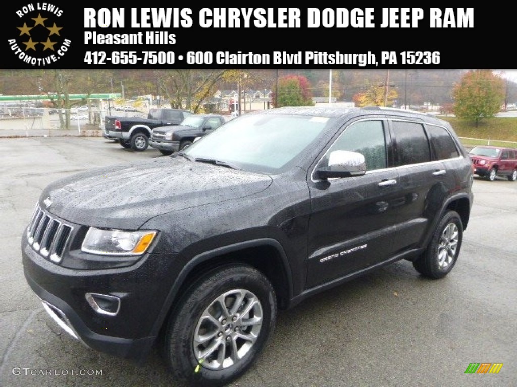 2015 Grand Cherokee Limited 4x4 - Brilliant Black Crystal Pearl / Black photo #1