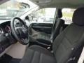 2015 Dodge Grand Caravan Black/Light Graystone Interior Front Seat Photo