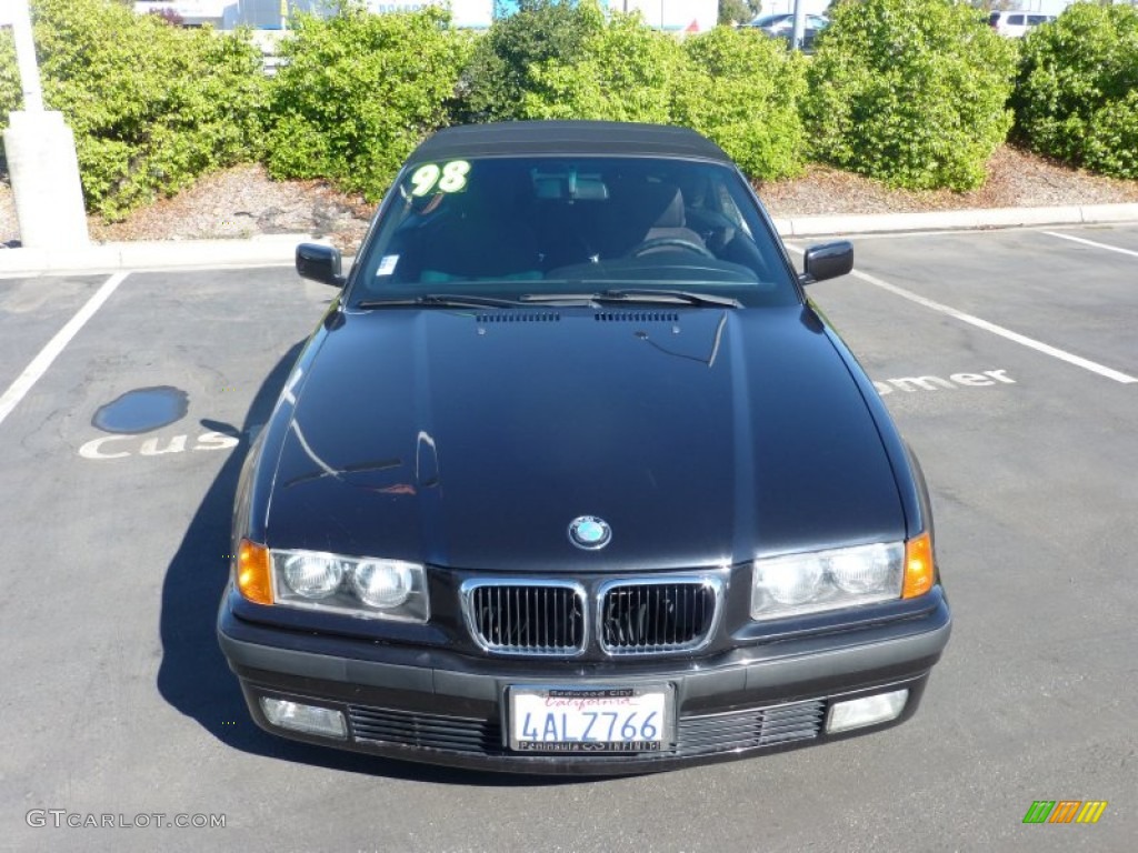 1998 3 Series 323i Convertible - Black II / Black photo #8