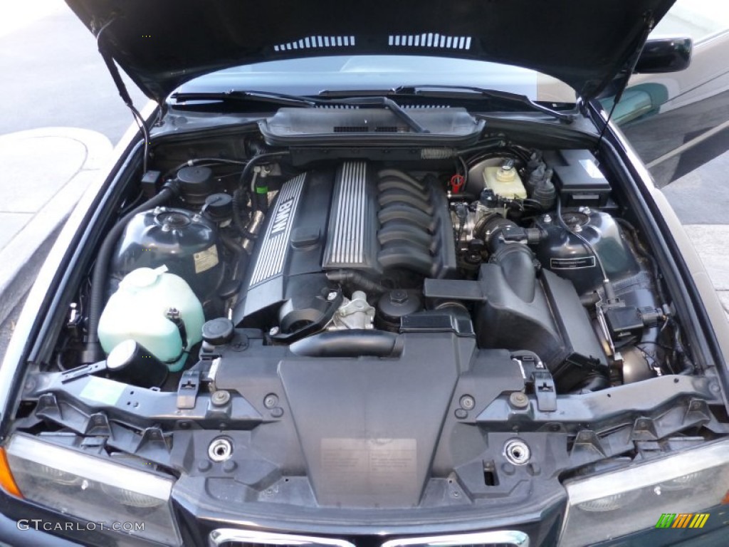 1998 BMW 3 Series 323i Convertible 2.5 Liter DOHC 24-Valve Inline 6 Cylinder Engine Photo #98786410