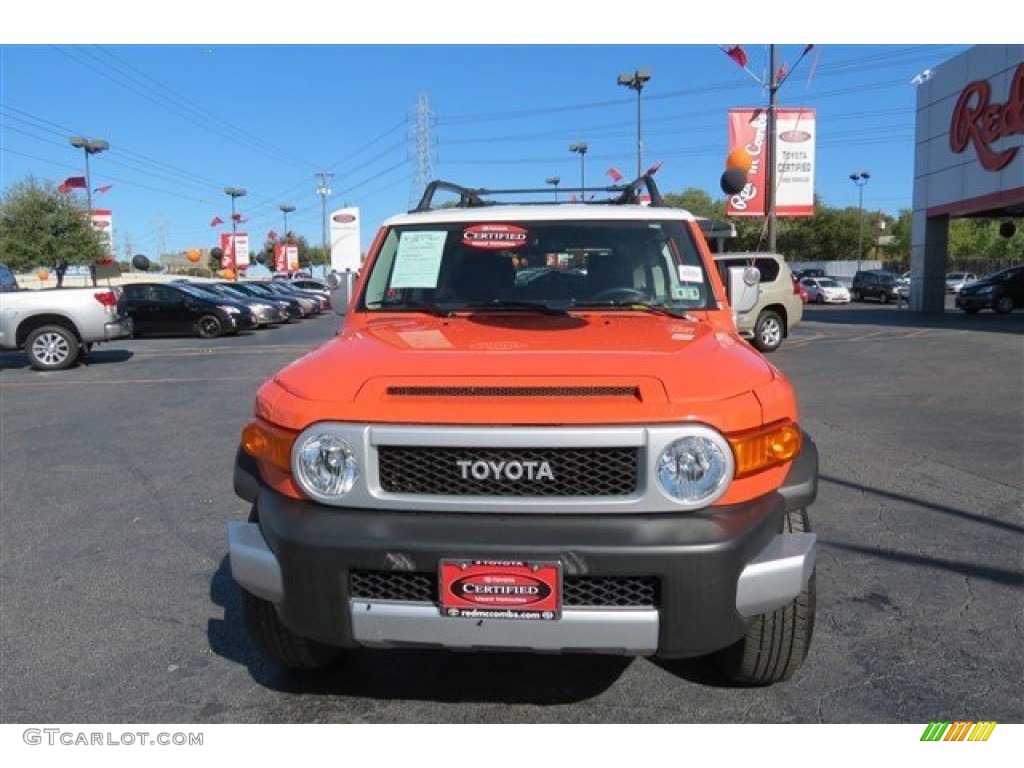 2014 FJ Cruiser 4WD - Magma Orange / Dark Charcoal photo #2