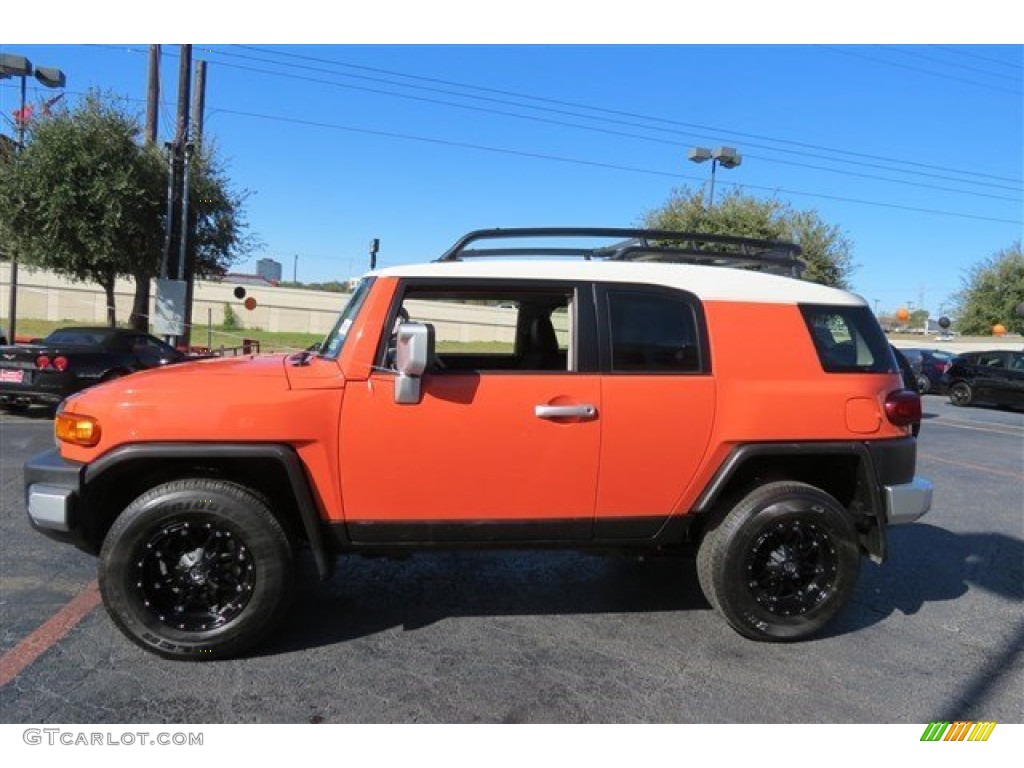 2014 FJ Cruiser 4WD - Magma Orange / Dark Charcoal photo #4