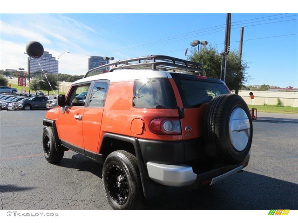 2014 FJ Cruiser 4WD - Magma Orange / Dark Charcoal photo #5