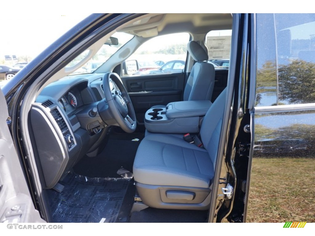 2015 1500 Express Quad Cab - Black / Black/Diesel Gray photo #7