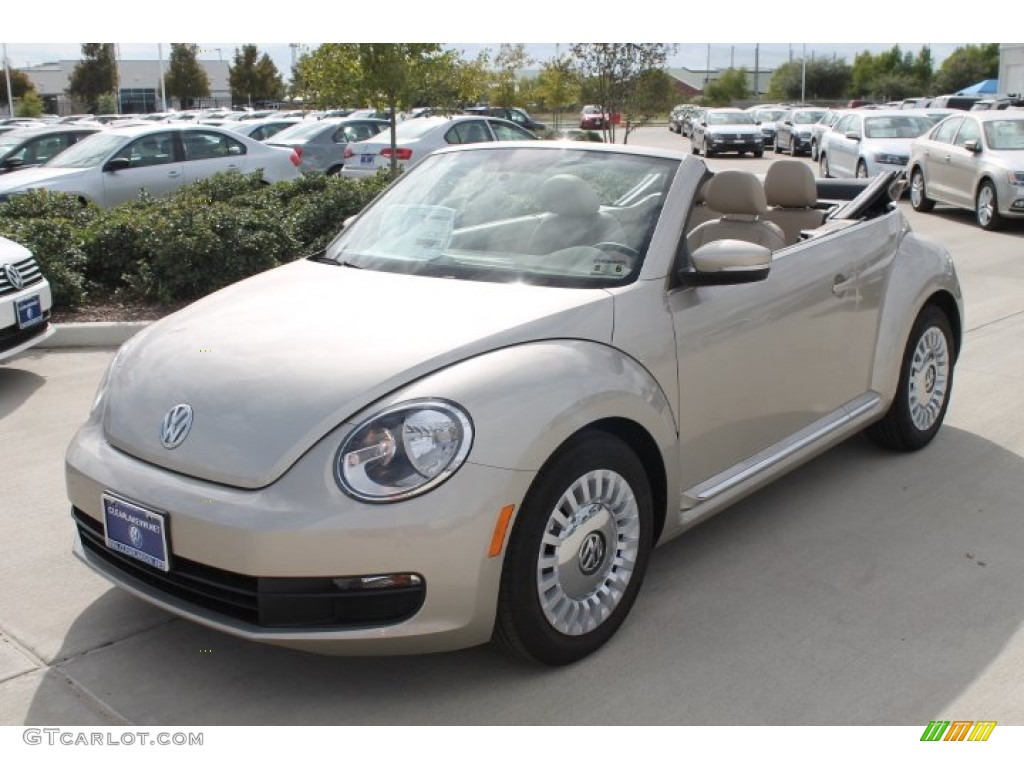 2015 Beetle 1.8T Convertible - Moonrock Silver Metallic / Beige photo #4