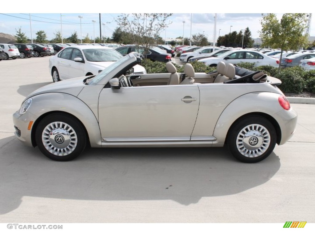 2015 Beetle 1.8T Convertible - Moonrock Silver Metallic / Beige photo #5