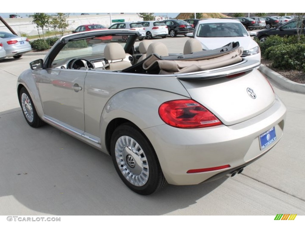 2015 Beetle 1.8T Convertible - Moonrock Silver Metallic / Beige photo #6