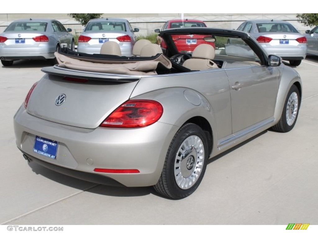 2015 Beetle 1.8T Convertible - Moonrock Silver Metallic / Beige photo #8