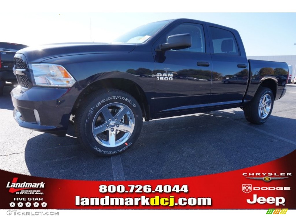 2015 1500 Express Crew Cab - True Blue Pearl / Black/Diesel Gray photo #1