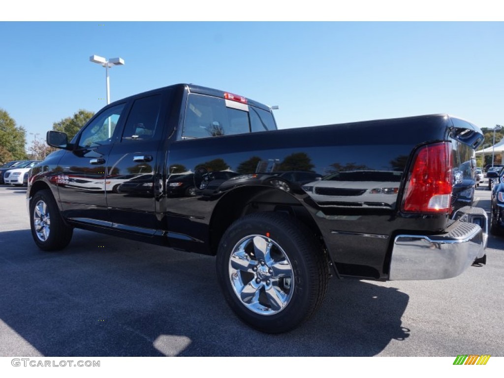 2015 1500 Big Horn Quad Cab - Black / Black/Diesel Gray photo #2