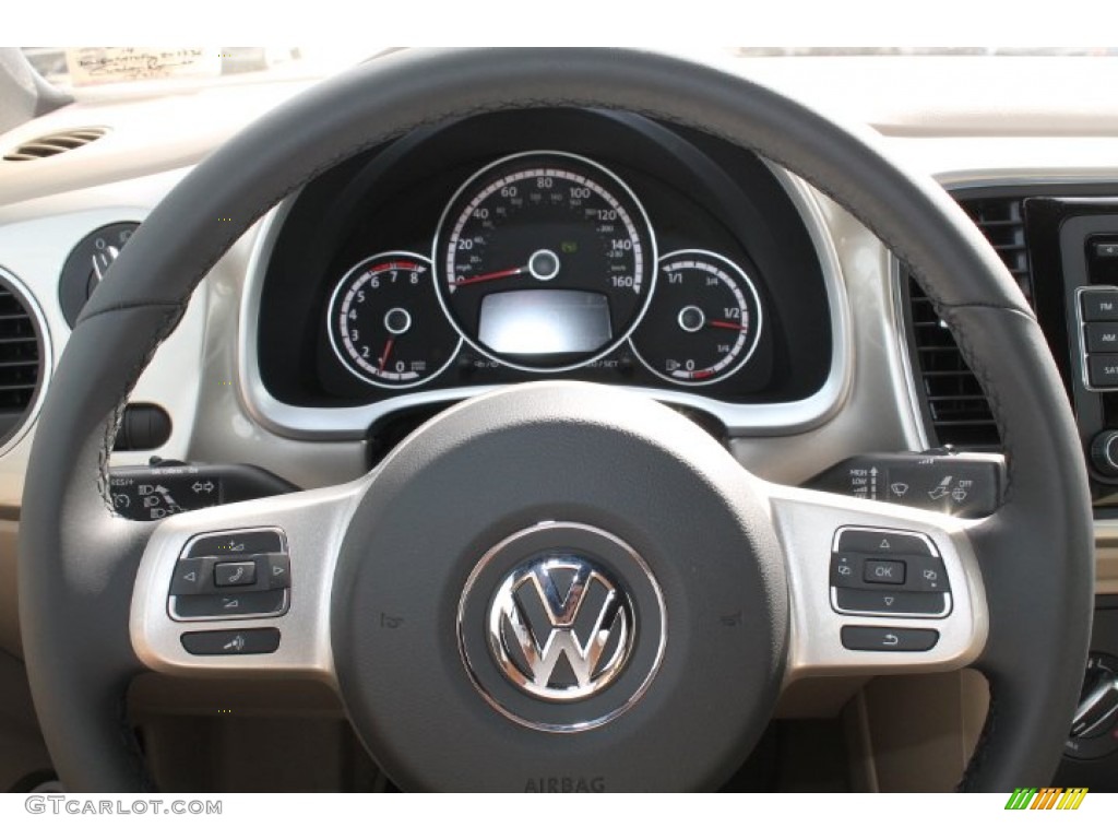 2015 Beetle 1.8T Convertible - Moonrock Silver Metallic / Beige photo #24