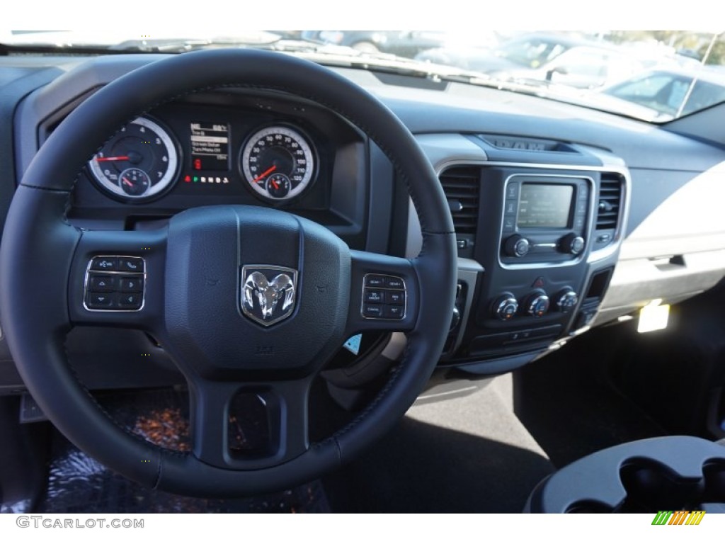 2015 1500 Big Horn Quad Cab - Black / Black/Diesel Gray photo #8