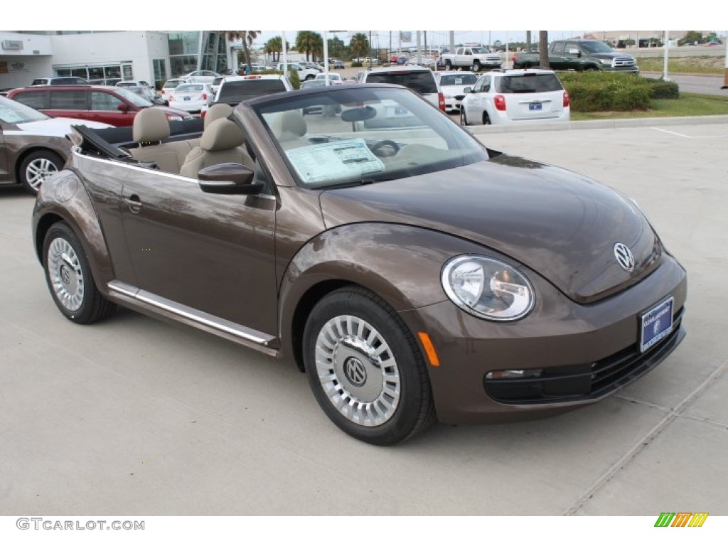 2015 Beetle 1.8T Convertible - Toffee Brown Metallic / Beige photo #2