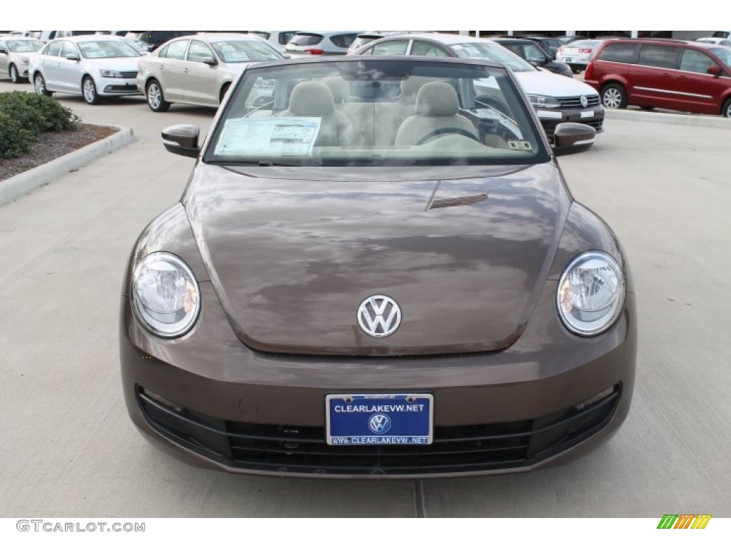 2015 Beetle 1.8T Convertible - Toffee Brown Metallic / Beige photo #3