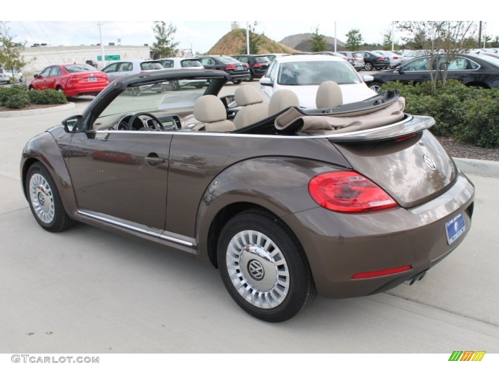 2015 Beetle 1.8T Convertible - Toffee Brown Metallic / Beige photo #6