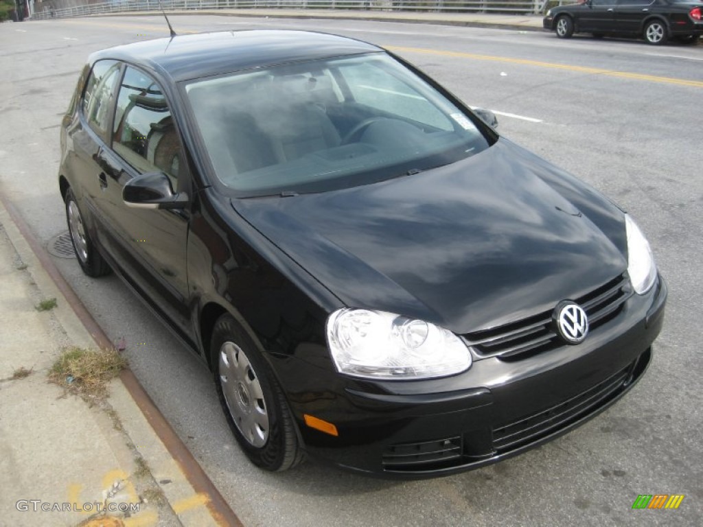 2009 Rabbit 2 Door - Black / Anthracite photo #1