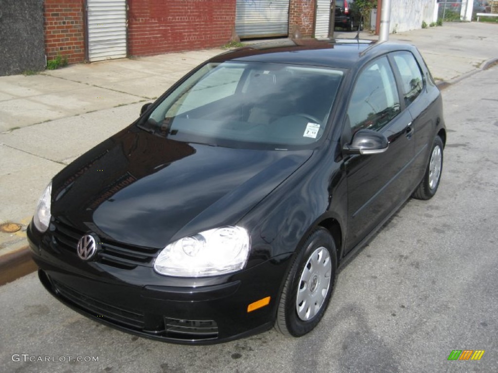 2009 Rabbit 2 Door - Black / Anthracite photo #2