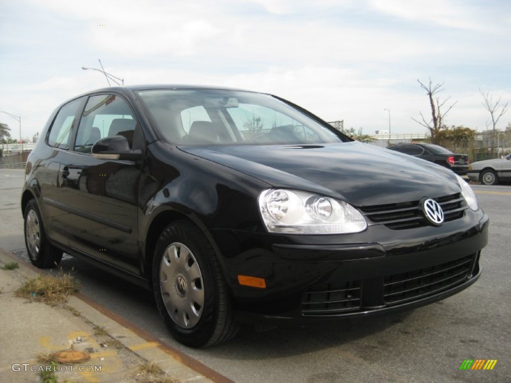 2009 Rabbit 2 Door - Black / Anthracite photo #3