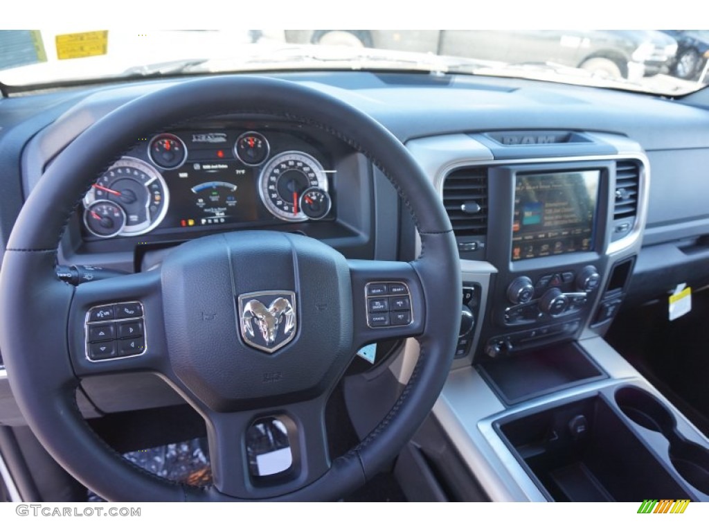 2015 1500 Outdoorsman Crew Cab 4x4 - Bright White / Black/Diesel Gray photo #8