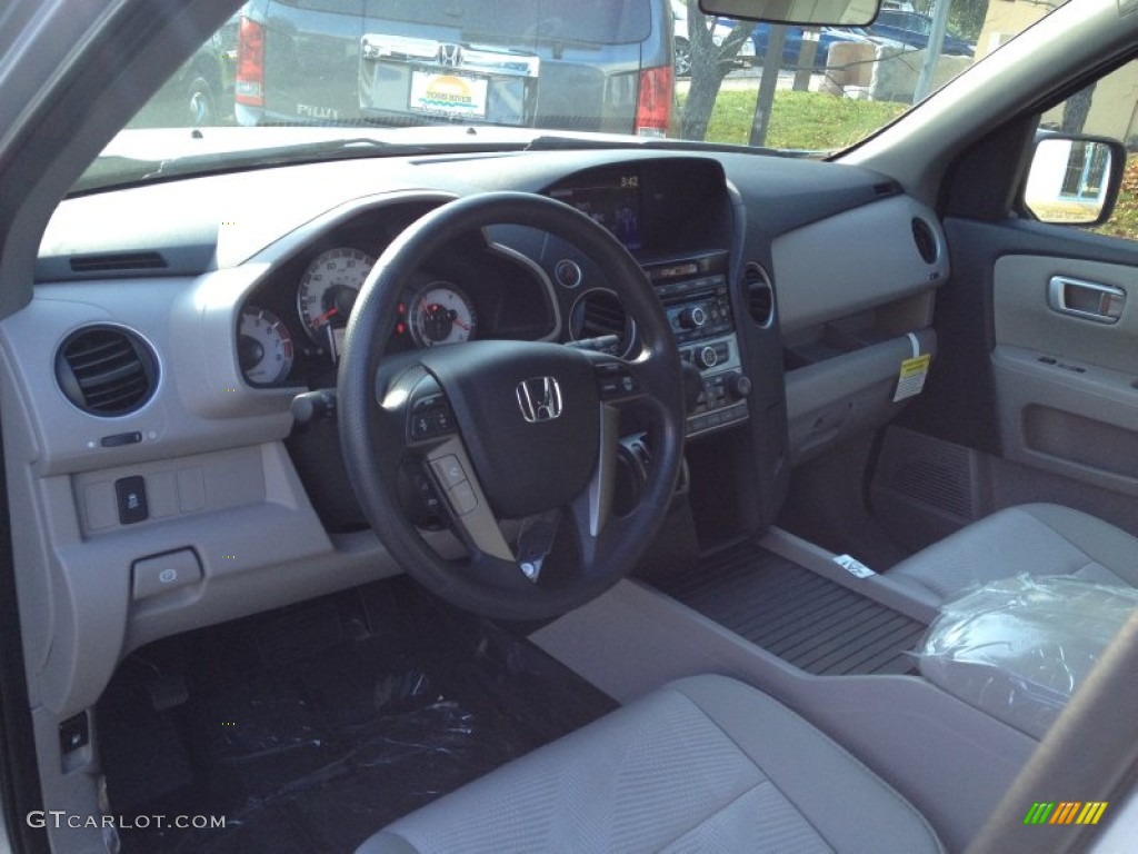 2015 Pilot LX 4WD - Alabaster Silver Metallic / Gray photo #3