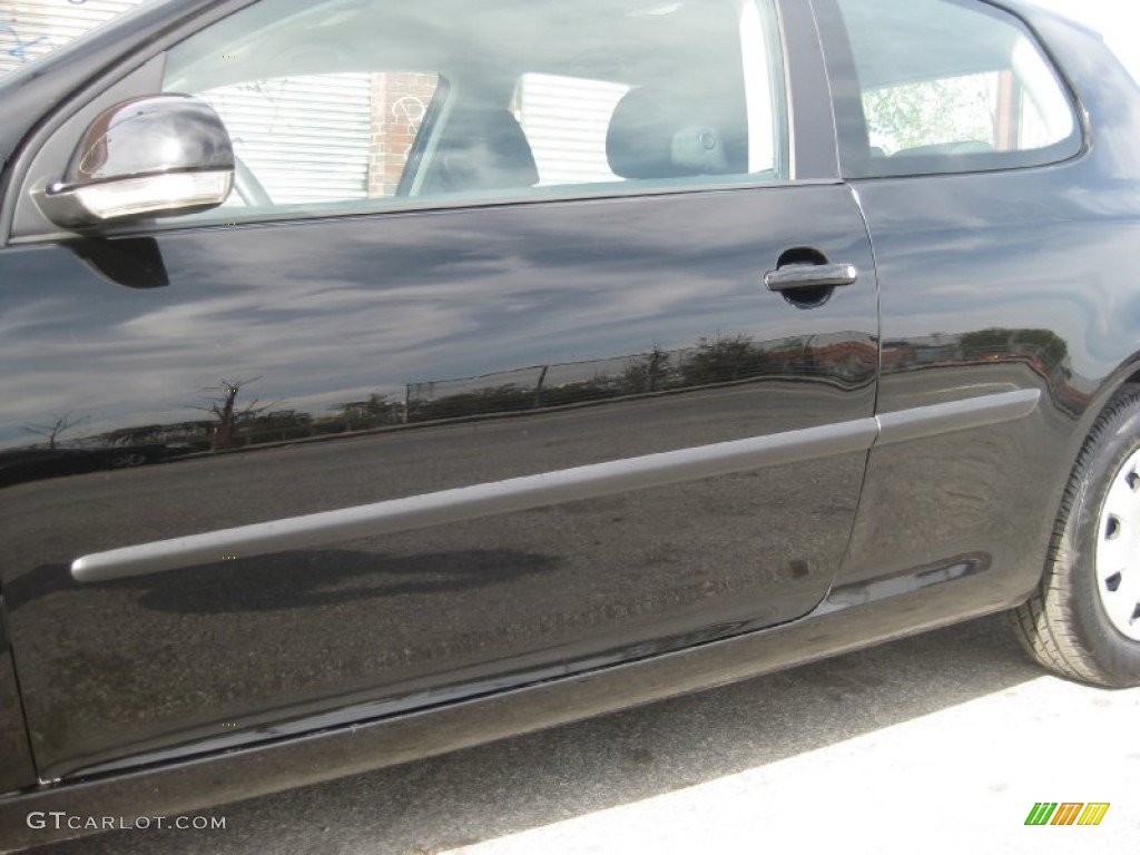 2009 Rabbit 2 Door - Black / Anthracite photo #8