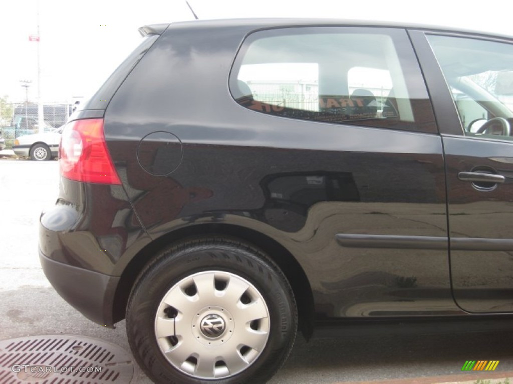 2009 Rabbit 2 Door - Black / Anthracite photo #9