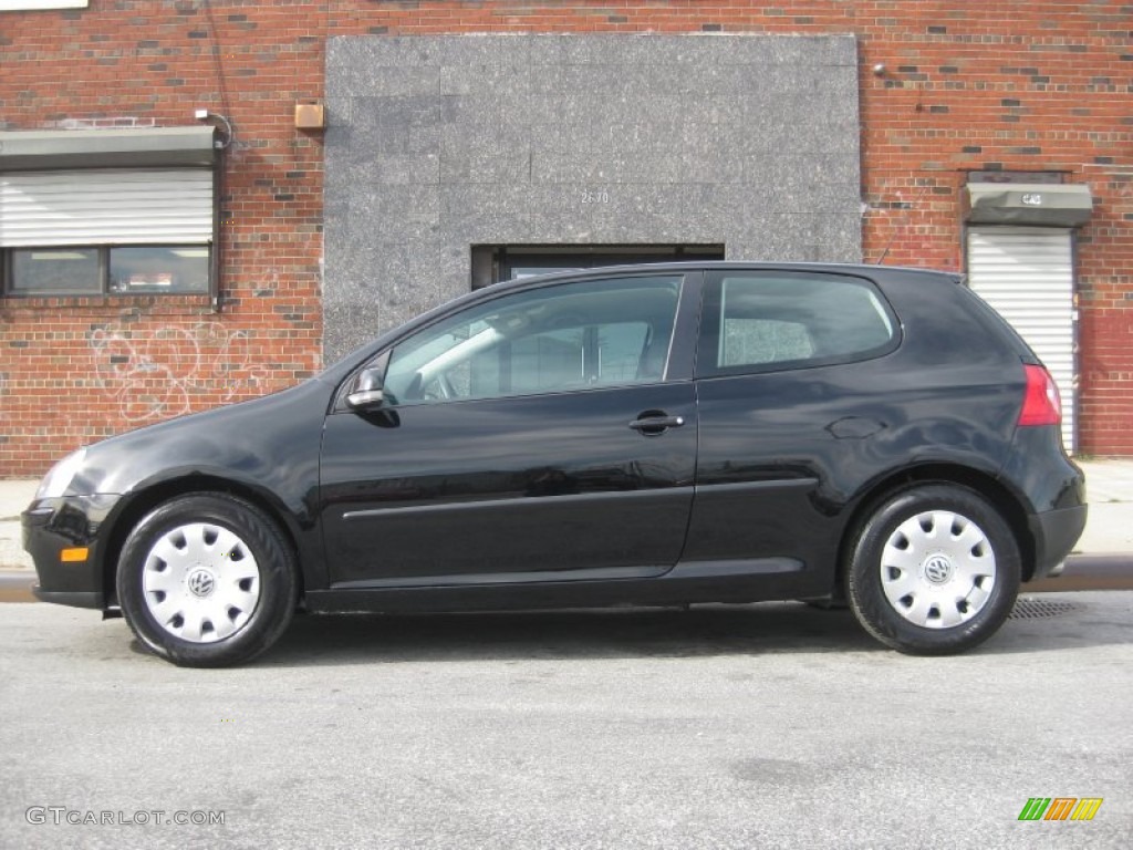 2009 Rabbit 2 Door - Black / Anthracite photo #12