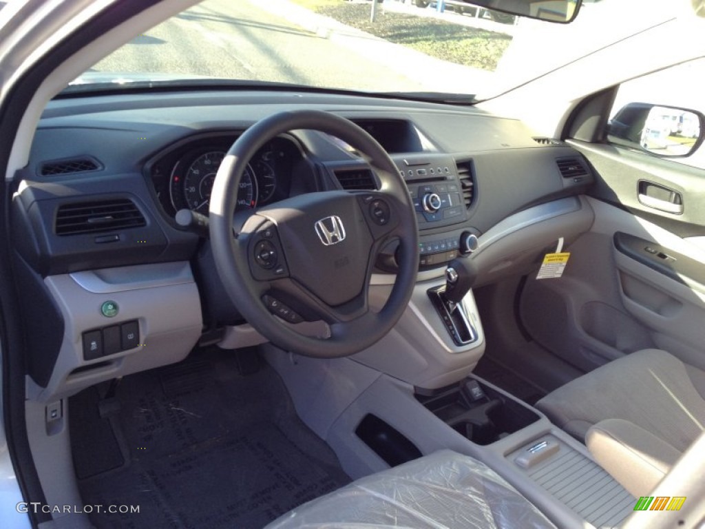 2014 CR-V LX AWD - Alabaster Silver Metallic / Gray photo #3