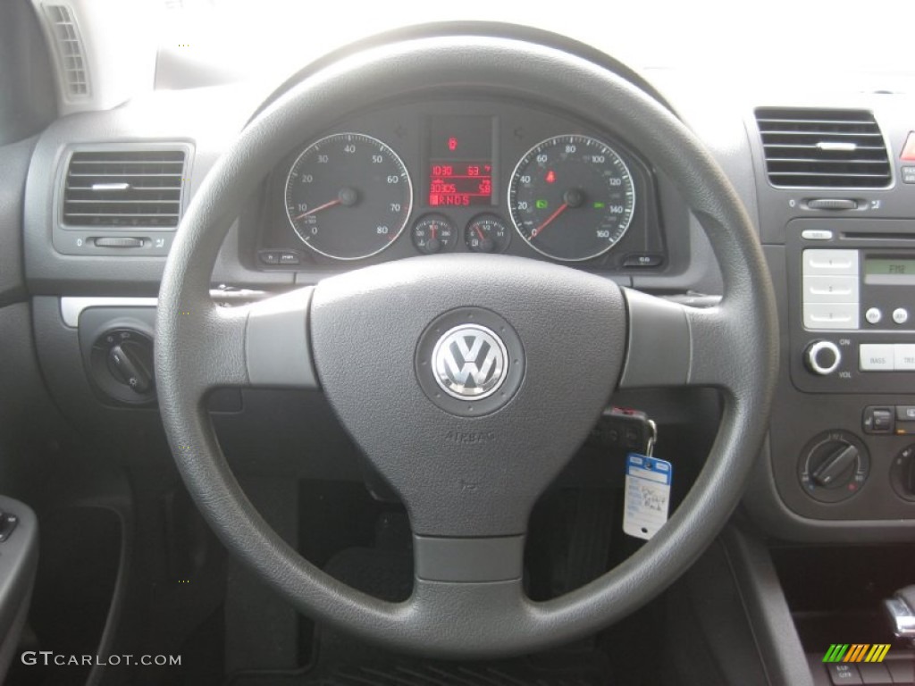 2009 Rabbit 2 Door - Black / Anthracite photo #34