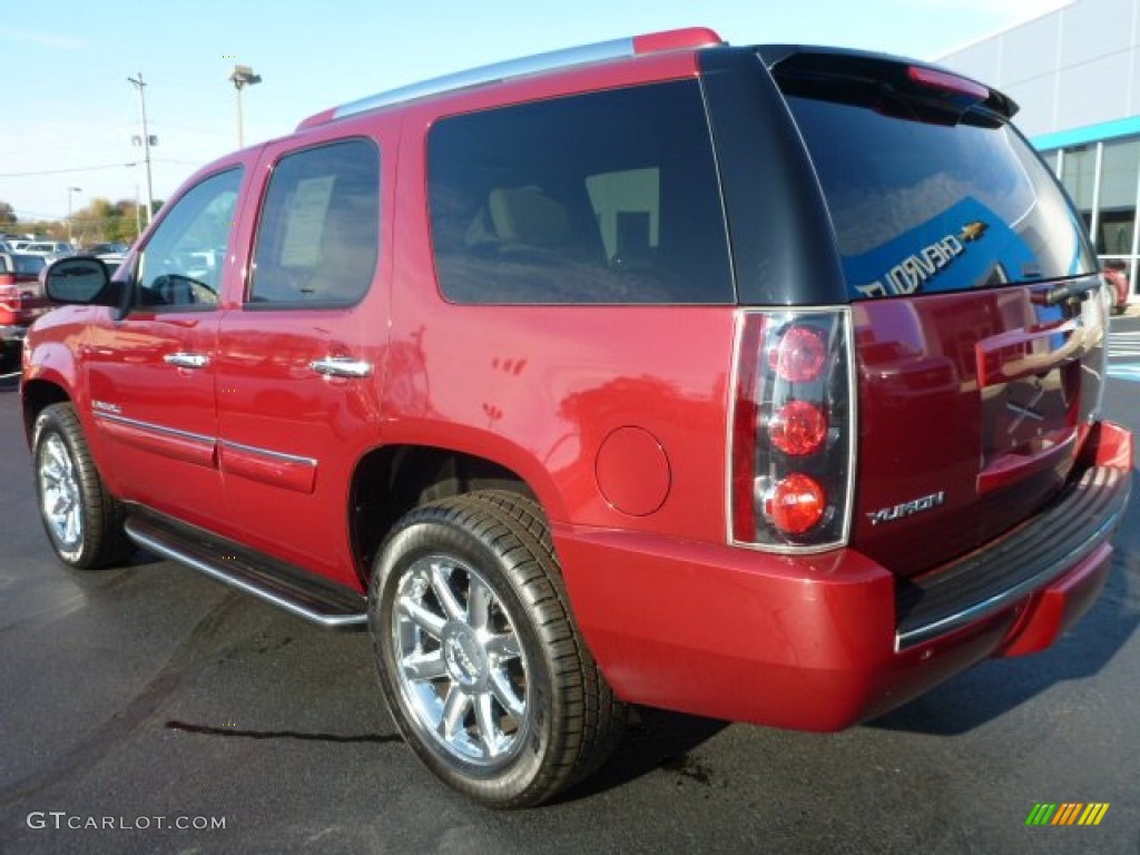 2007 Yukon Denali AWD - Sport Red Metallic / Cocoa/Light Cashmere photo #3