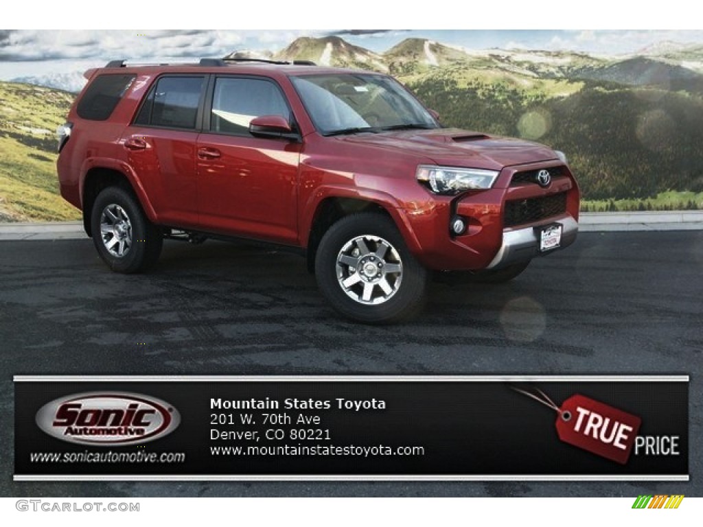 2015 4Runner Trail 4x4 - Barcelona Red Metallic / Black photo #1