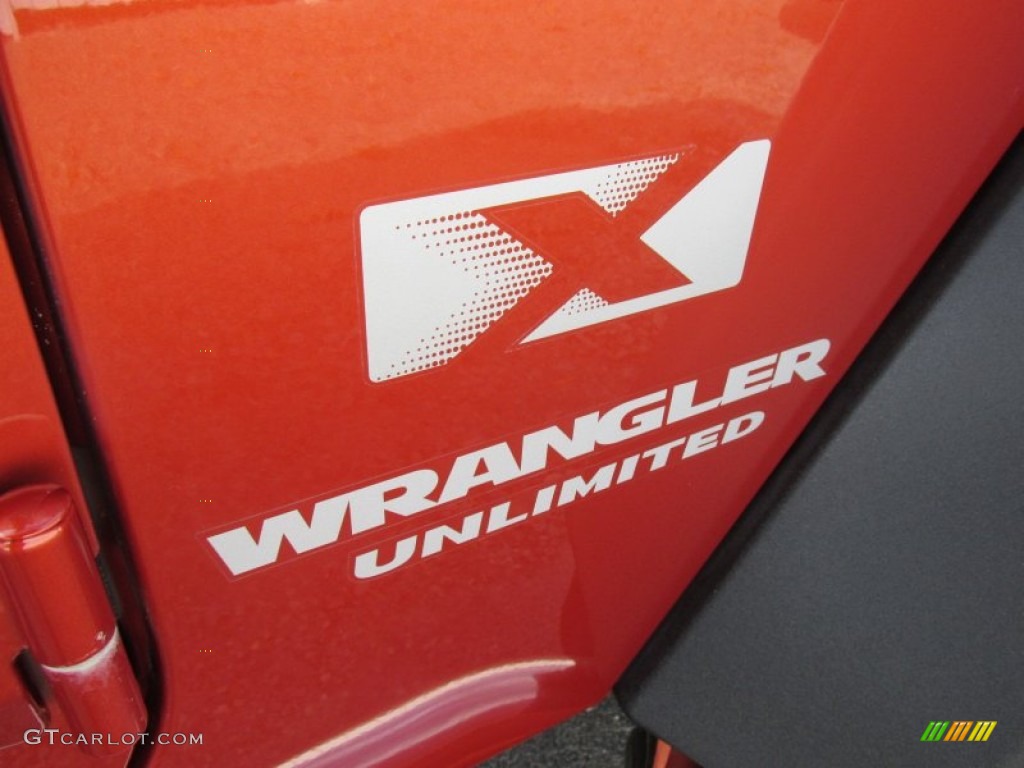 2009 Wrangler Unlimited X 4x4 - Sunburst Orange Pearl / Dark Slate Gray/Medium Slate Gray photo #7