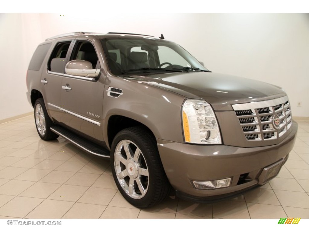 Mocha Steel Metallic 2013 Cadillac Escalade Luxury AWD Exterior Photo #98798044