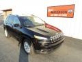 Brilliant Black Crystal Pearl 2015 Jeep Cherokee Latitude